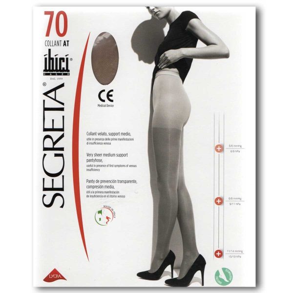 Panty Ibici Segreta 70 compresión graduada 11-14 mmHg